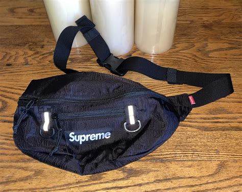 fake supreme waist bag ss18 review|supreme fanny pack black.